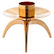 STOCK Chandelier en laiton or s1