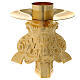Gold plated brass candlestick s1