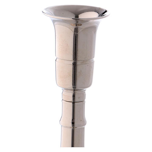 Candle holder 20 cm in silver-plated brass 2