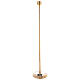 Candeliere processionale ottone dorato base estraibile 152 cm s1
