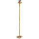 Candeliere processionale ottone dorato base estraibile 134 cm s1
