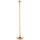 Processional candlestick in gold plated brass removable base 60 in s1