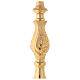 Rococo candlestick of polished brass s4