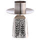 Molina candlestick of silver-plated brass with ears of wheat s2