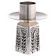 Molina candlestick of silver-plated brass with ears of wheat s3
