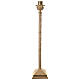 Molina candle holder for Paschal candle, gold plated brass, 50 in s1