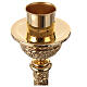 Molina candle holder for Paschal candle, gold plated brass, 50 in s6