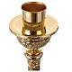 Molina candle holder for Paschal candle, gold plated brass, 50 in s8