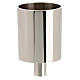 Modern candle holder diameter 5 cm silver-plated brass s1