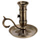 Antique brass candle holder saucer for 2-2.5 cm candles s3