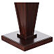 Paschal candle holder in wood, 22x13x13 in, diameter 3 in s3