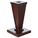 Paschal candle holder in wood, 22x13x13 in, diameter 3 in s4