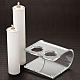 Candle holder in plexiglas with 2 candles s2