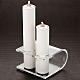 Candle holder in plexiglas with 2 candles s3