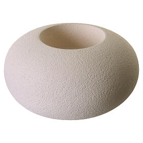 Candlestick "Ellisse model" in fireclay, 9 cm