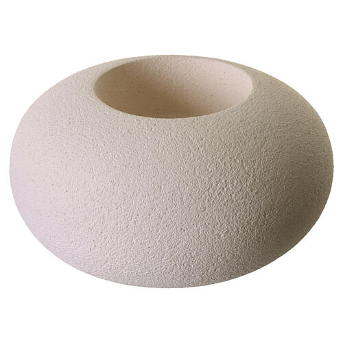 Candlestick "Ellisse model" in fireclay, 9 cm 1