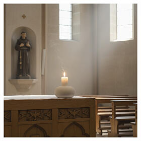 Chandelier argile réfractaire bronze mod. Elisse 9 cm