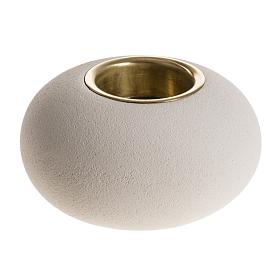 Candeliere argilla refrattaria bronzo mod. Ellisse 9 cm