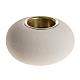 Candeliere argilla refrattaria bronzo mod. Ellisse 9 cm s1
