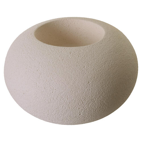 Candlestick "Ellisse model" in fireclay, 9 cm 3