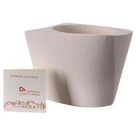 Candeliere argilla ovale irregolare 9 cm s3