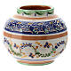 Porta-vela cerâmica decorada Deruta 5,5 cm s2