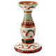 Kerzenleuchter aus Keramik, Deruta, handbemalt – Höhe 20 cm Ø 2 cm s1