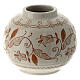 Round terracotta candleholder, Deruta, for container of 1.7 in s1