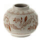 Round terracotta candleholder, Deruta, for container of 1.7 in s2