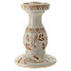 Deruta terracotta candlestick with floral pattern 0.8 in s2