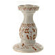 Deruta terracotta floral decoration candlestick holder d.2 cm s1