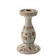 Deruta terracotta floral decoration candlestick d.2 cm s2