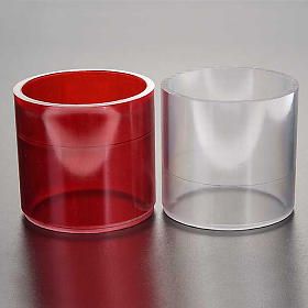 Ersatzglas aus Kunststoff für Altarlampen und Ewiglichter, 2 Varianten