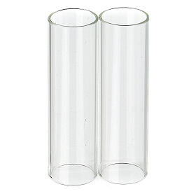 Wind-proof glass, 2 pieces set. 3,5 cm diameter