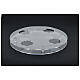 Portavelas Adviento plexiglás circular 4 cavidades 40 cm s2