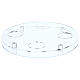 Portacero Avvento plexiglass circolare 4 innesti 40 cm s1