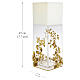 Lampada mensa 45x15 cm decoro uva foglie plexiglass bagno oro 18Kt Pical Arte s2