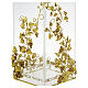 Altar table lamp 45x15 cm, grape and leaf decoration, plexiglass with 18Kt gold finish - Pical Arte s3