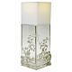 Lampada decoro uva e foglie argentati 925 plexiglass Pical Arte 45x15 cm s1
