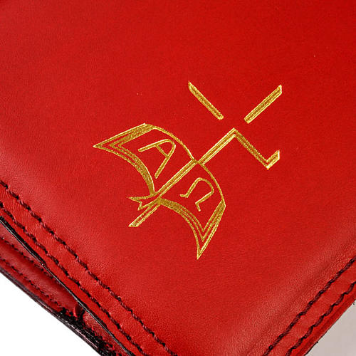 Capa de breviário vol. único couro livro ouro 2