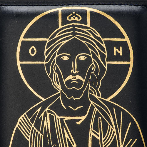 Cover for Roman missal in black leather with golden printing 6