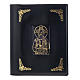 Cover for Roman missal in black leather with golden printing s1
