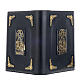 Cover for Roman missal in black leather with golden printing s4