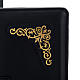 Cover for Roman missal in black leather with golden printing s5