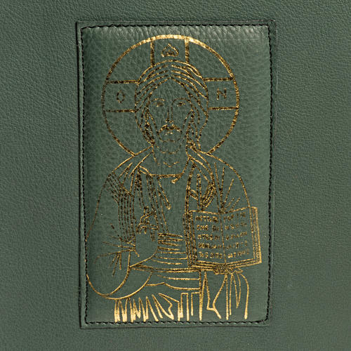 Cover for Roman Missal, green leather 4