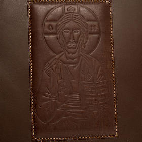 Couverture lectionnaire, cuir, Christ