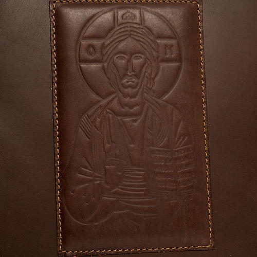 Couverture lectionnaire, cuir, Christ 2