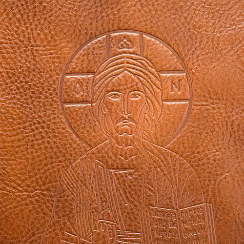 Couverture lectionnaire, cuir image Christ 2
