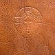 Couverture lectionnaire, cuir image Christ s2