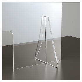 Countertop Sneeze Guard Plexiglass, 80x100 cm window 30x50 cm s3
